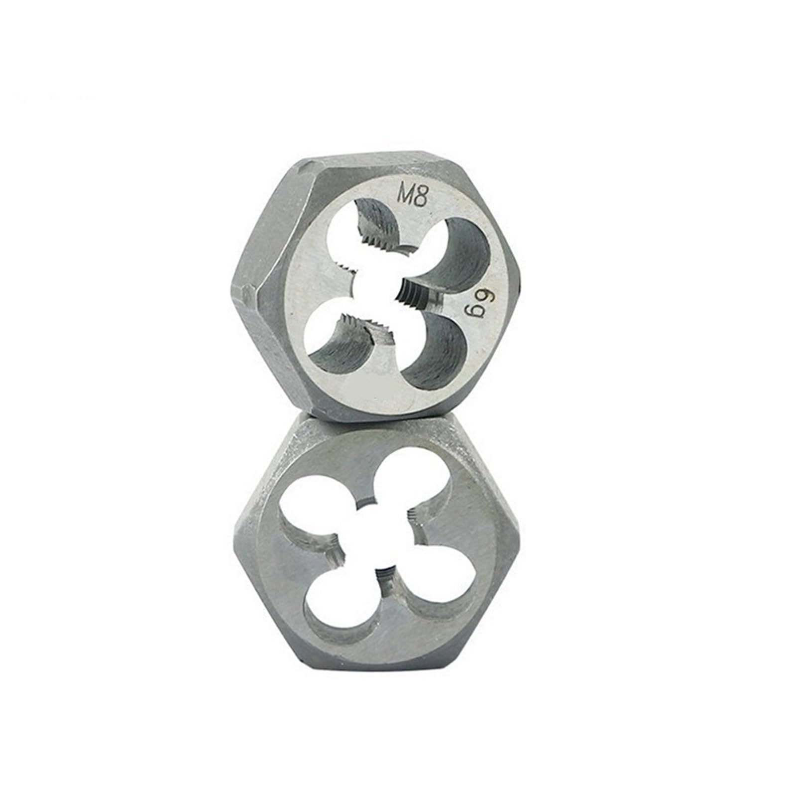 Sechskant-Schneidmutter Sechskant-Schneideisen, M6 x 1.0mm Teilung, Sechskant-Einfädelschneideisen, Maschinengewindeschneideisen, Genauigkeitsgrad: 6 g(1pc)