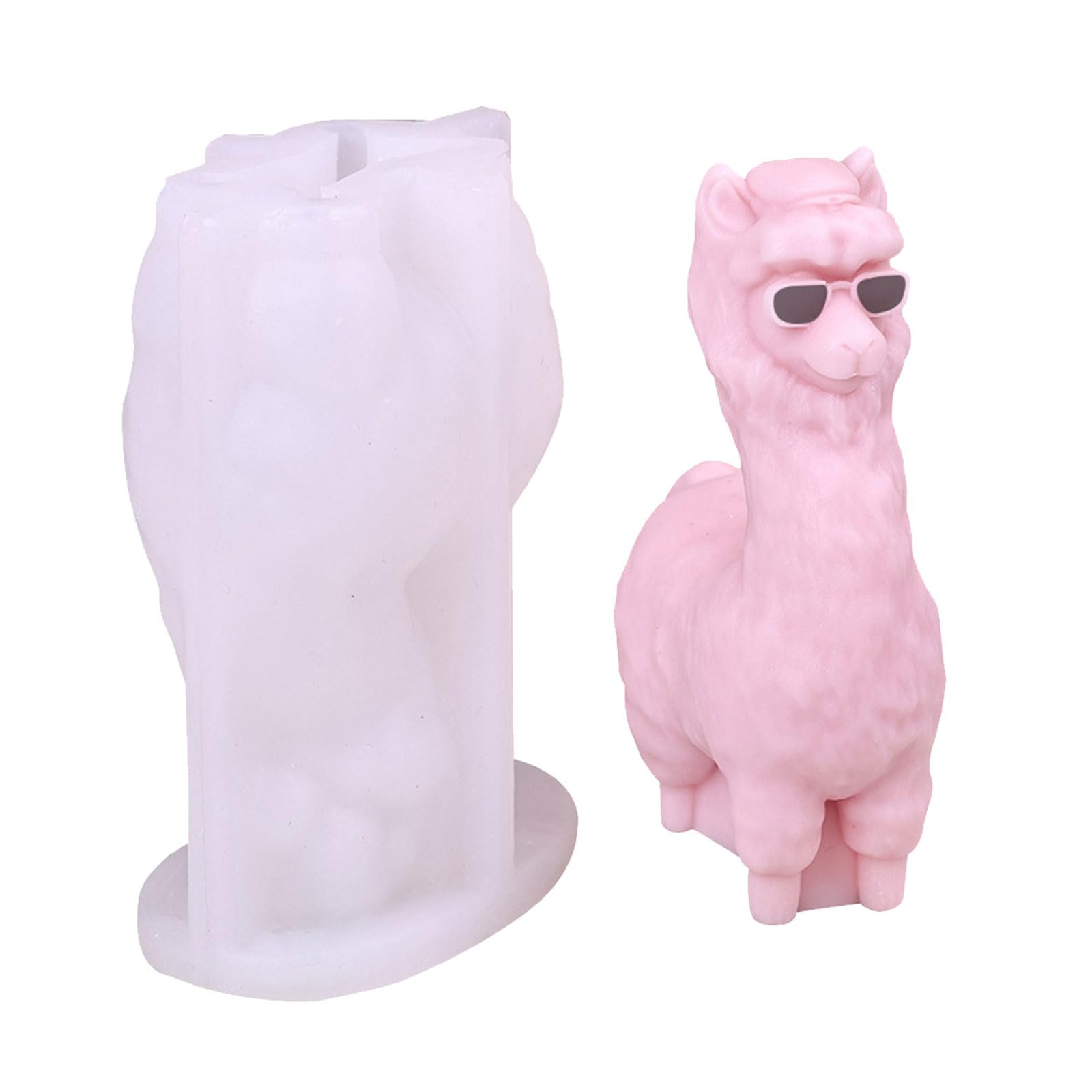 OSNIYAW Silicone Moulds Alpaca Moulds Baking Epoxy Resin Plaster Animal Shaped Castings Soap Alpaca Watering Candle Silicone Soap Plaster