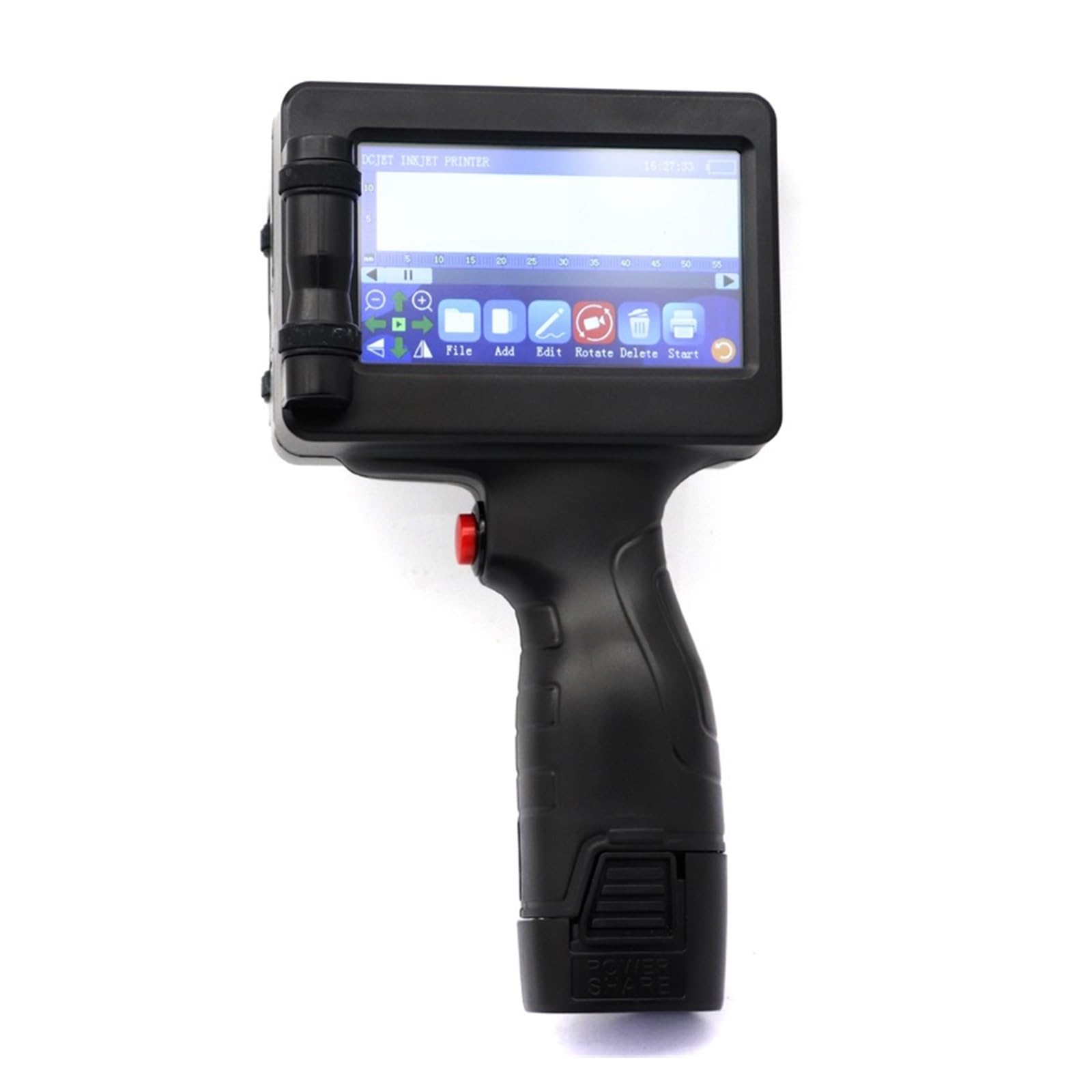 Stampante a getto d'inchiostro portatile da 12,7 mm 2588+ for codice a barre QR Data Numero Logo Data di scadenza Su Cartone, Legno(1 Printer 1cartridge)