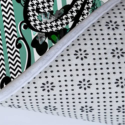 TiaoTian Badematten Set 3D 40x60 Barock Badezimmerteppich-Set absorbierend 3-teiliges maschinenwaschbare weich… – Bild 7