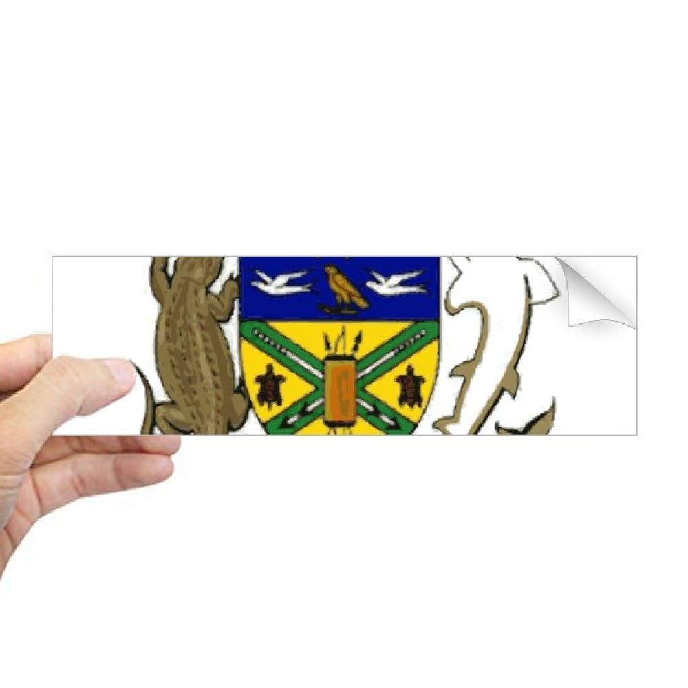 Sticker rectangulaire îles Salomon DIYthinker pour décoration de fenêtre