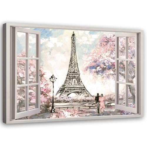Cuadro decorativo 3D de la Torre Eiffel de París para dormitorio 2