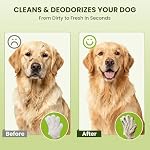 36PCS Hypoallergenic Pet Glove Wipes for Dogs, Cats & Small Animals | No-Rinse Deodorizing Dog Wipes for Paws, Butt, Eyes & Ears | Pet Wipes for Stain & Odor Cleanup Between Baths & Travel - Image 4