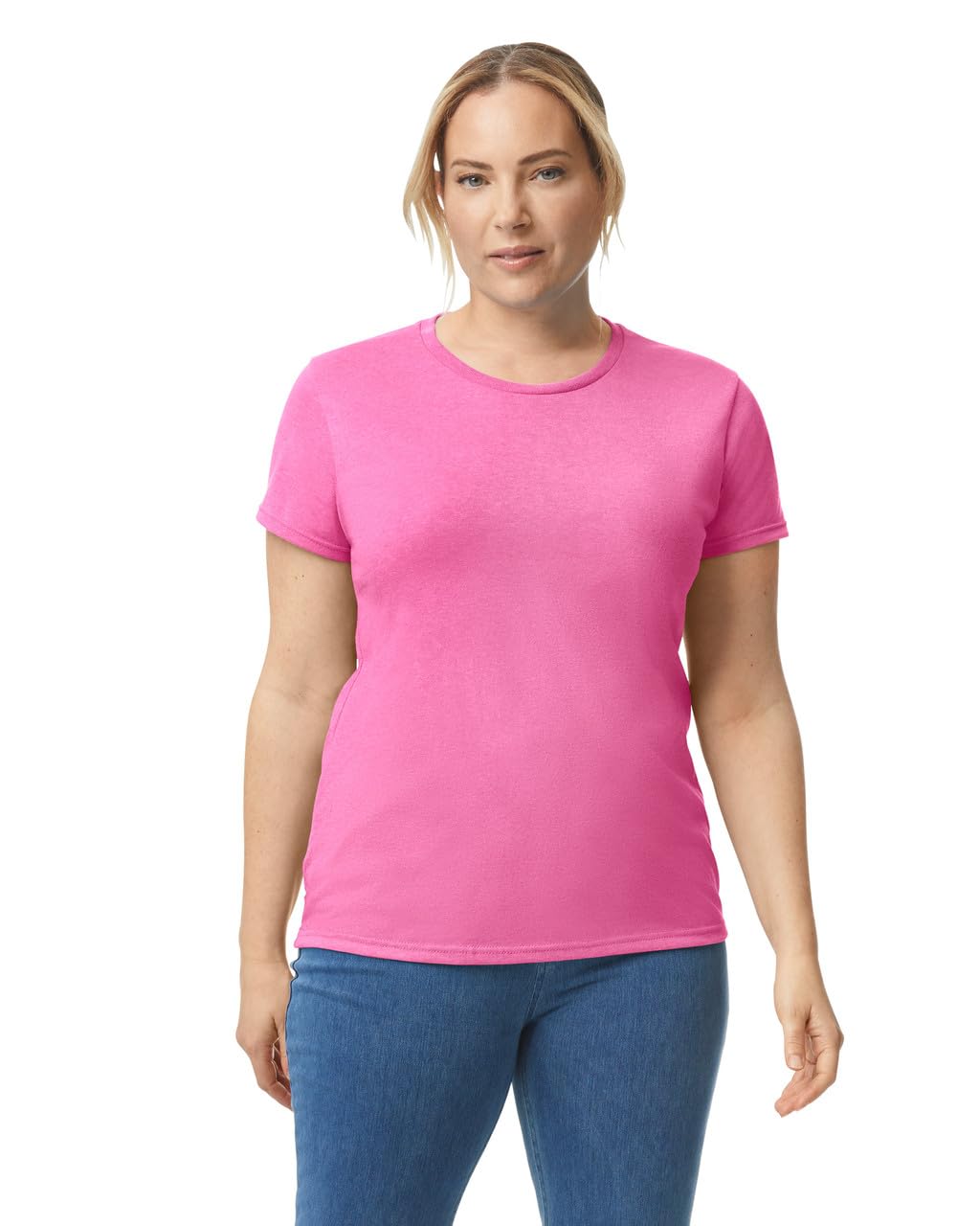Missy Fit Heavy Cotton Tee - Gildan 2115 Azalea Color, 2X-Large