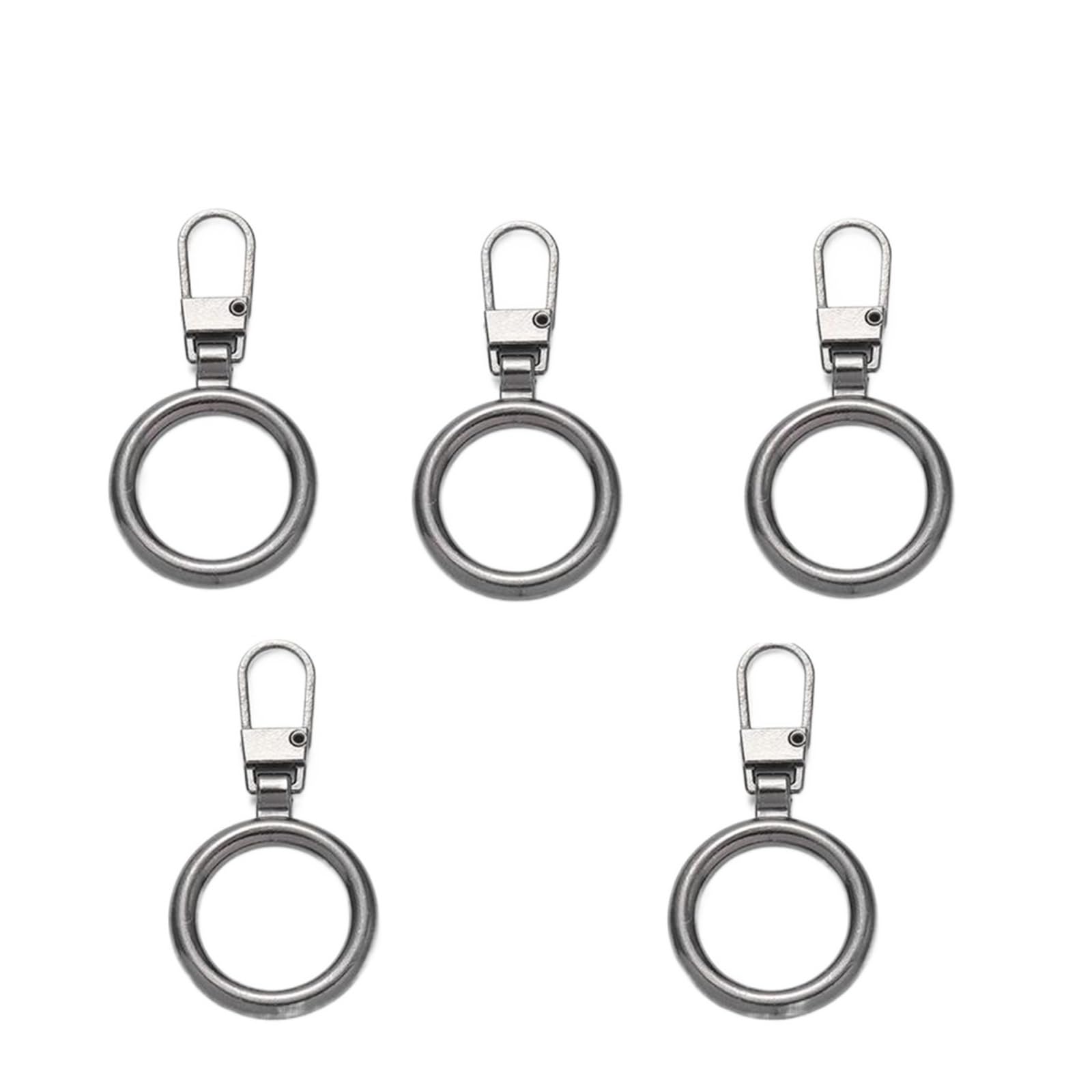 Pulls for Nylon Cewki zamki błyskawiczne metalowe 5 szt. Odpinany metalowy ściągacz do zamków błyskawicznych uniwersalny zestaw do natychmiastowej naprawy suwaków zamków błyskawicznych zestaw do napra