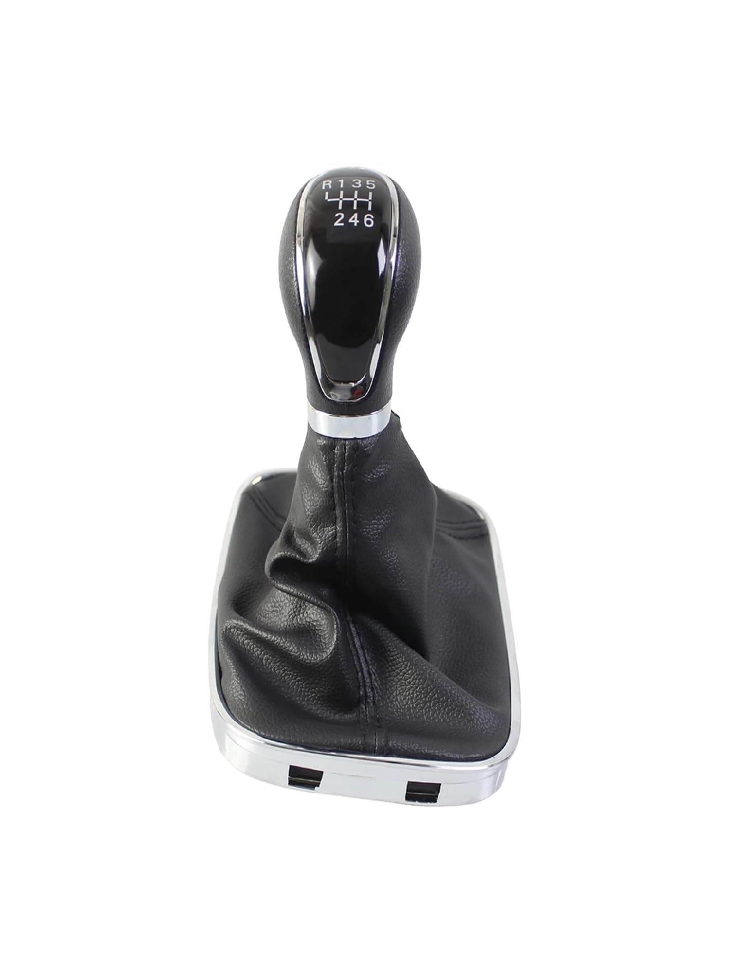 Qmtvfsrh 6 Speed Car Gear Shift Knob For Opel For Vauxhall For Insignia 2008-2017 Black Manual Gear Shift Knob Interior Shifter Handle Car Accessory (6 Speed)