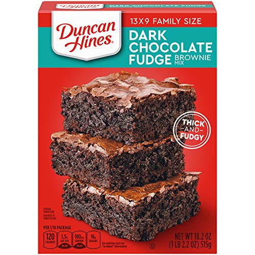 Image of Duncan Hines Dark Chocolate Fudge Brownie Mix, 18.2 Oz