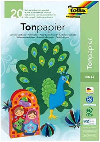 Folia 313800600 Papier Dekoracyjny, Wielokolorowy, 20 x A4