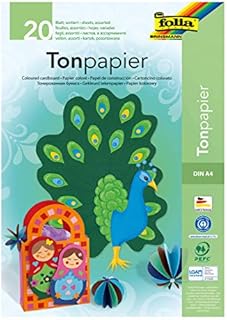 Folia 313800600 Papier Dekoracyjny, Wielokolorowy, 20 x A4