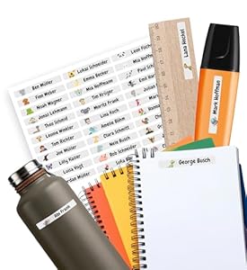 Meinearmbänder Personalisierte Namensaufkleber, 150 Stück