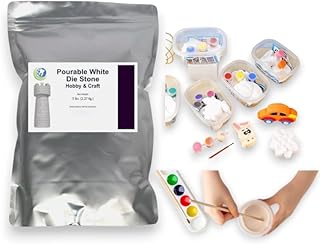 Pourable Casting Plaster Easy to Use – 5 lb Bag | Fast-Setting Hobby Sto...