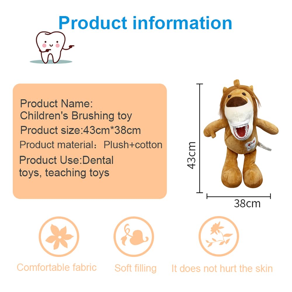 Muñeca de Peluche de Hada de Dientes, Peluche Dental de presentación de Salud bucal, marioneta de León, Hada Dental