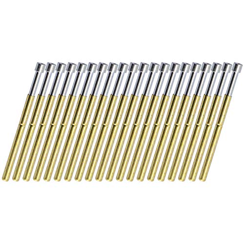 Image of MEETOOT 20pcs P125-A Spring Test Probe Pogo Pin Test Tools Dia 2.5mm Concave Tip Head 2.02mm Thimble Length 33.35mm PCB Testing Pin Spring Contact Probe