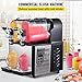 VEVOR Commercial Slushy Machine, 3Lx2Tank Slushie Machine, 370W Frozen Drink Machine with Temperature Preservation, Slushy Maker Machine for Supermarkets Cafes Restaurants Bars, Black