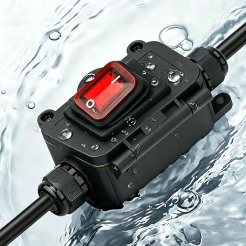 Interrupteur de cordon robuste IP65 30A DPST matériaux durables extérieur - 5
