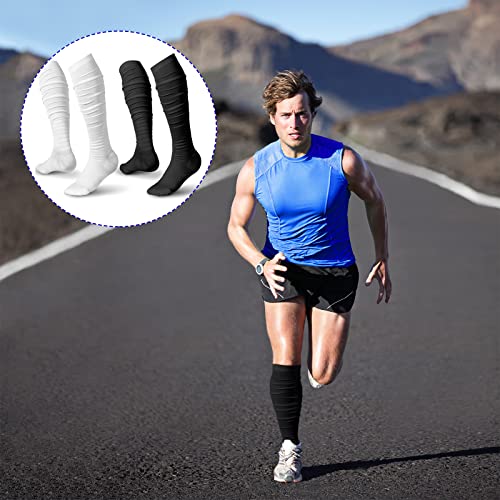 Chuarry Scrunch Football Socks Non Slip Men Extra Long Soccer Socks Over The Knee Athletic 5