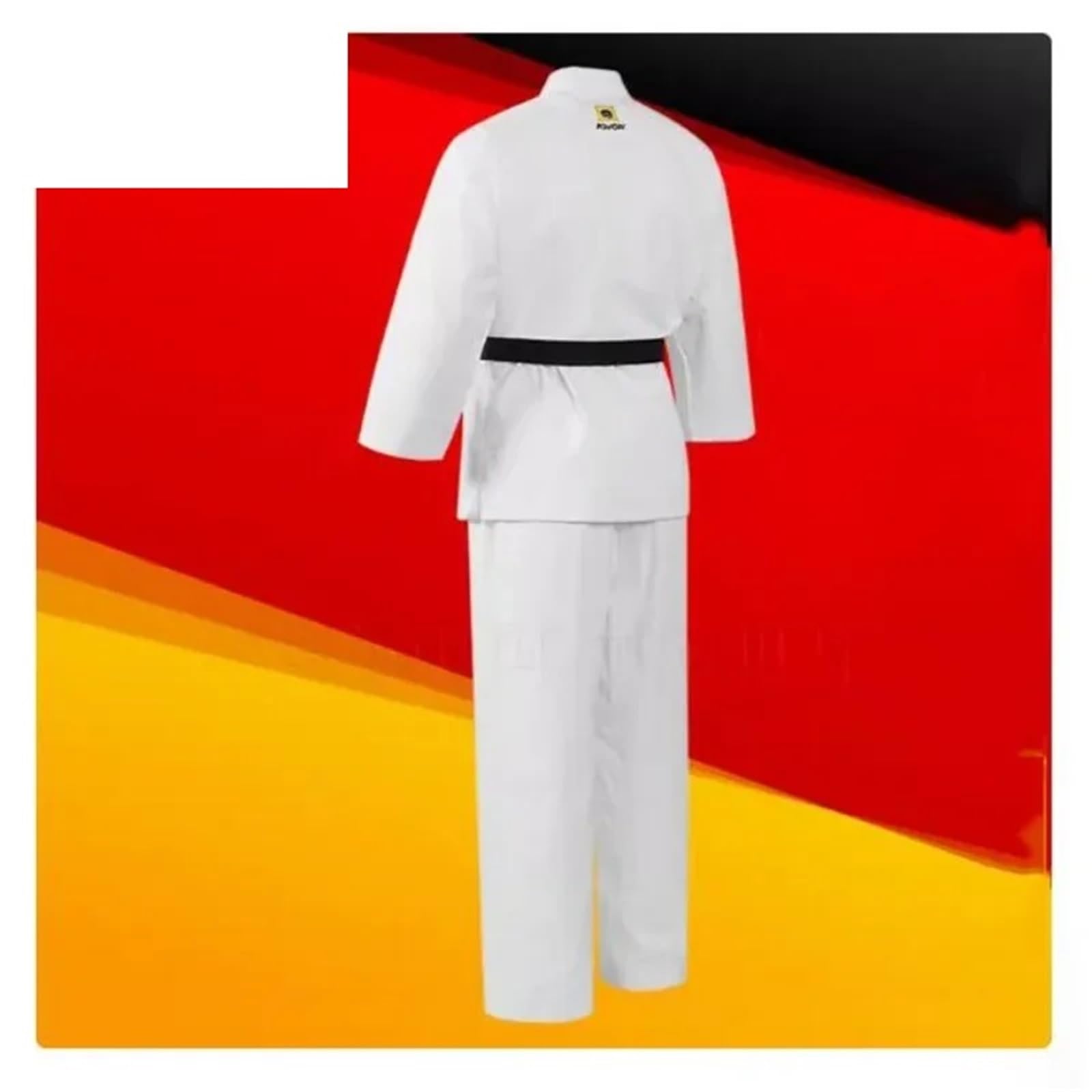 Bata de Karate Uniforme de Karate Certificado Uniforme de Entrenamiento y Sparring Ropa de competición de Karate del Equipo para Formación, Rendimiento(160cm)