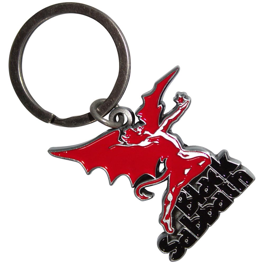 Rock Off officially licensed products Black Sabbath Logo And Daemon Keyring Keychain One Size