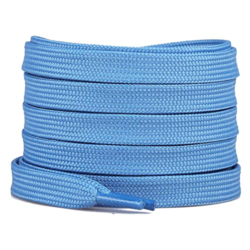 Image of Booyckiy 2 Pairs 2 /5 inch Flat Shoe Laces for Sneakers 31 Colors Shoelaces in 27 inch-72 inch
