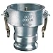 Kuriyama DAP-4030 Aluminum Cam and Groove Coupling, Type DA, Vapor Recovery Coupler/Adapter with Probe, 4" Female x 3" Male, 150 PSI