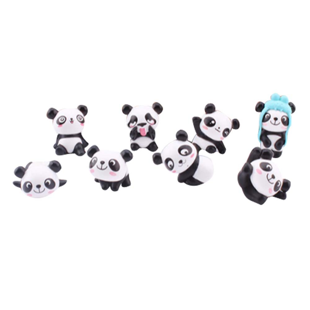 Koala Superstore8Pcs Cute Panda Resin Pushpins Decorative Drawing Pins School Office Board Tacks