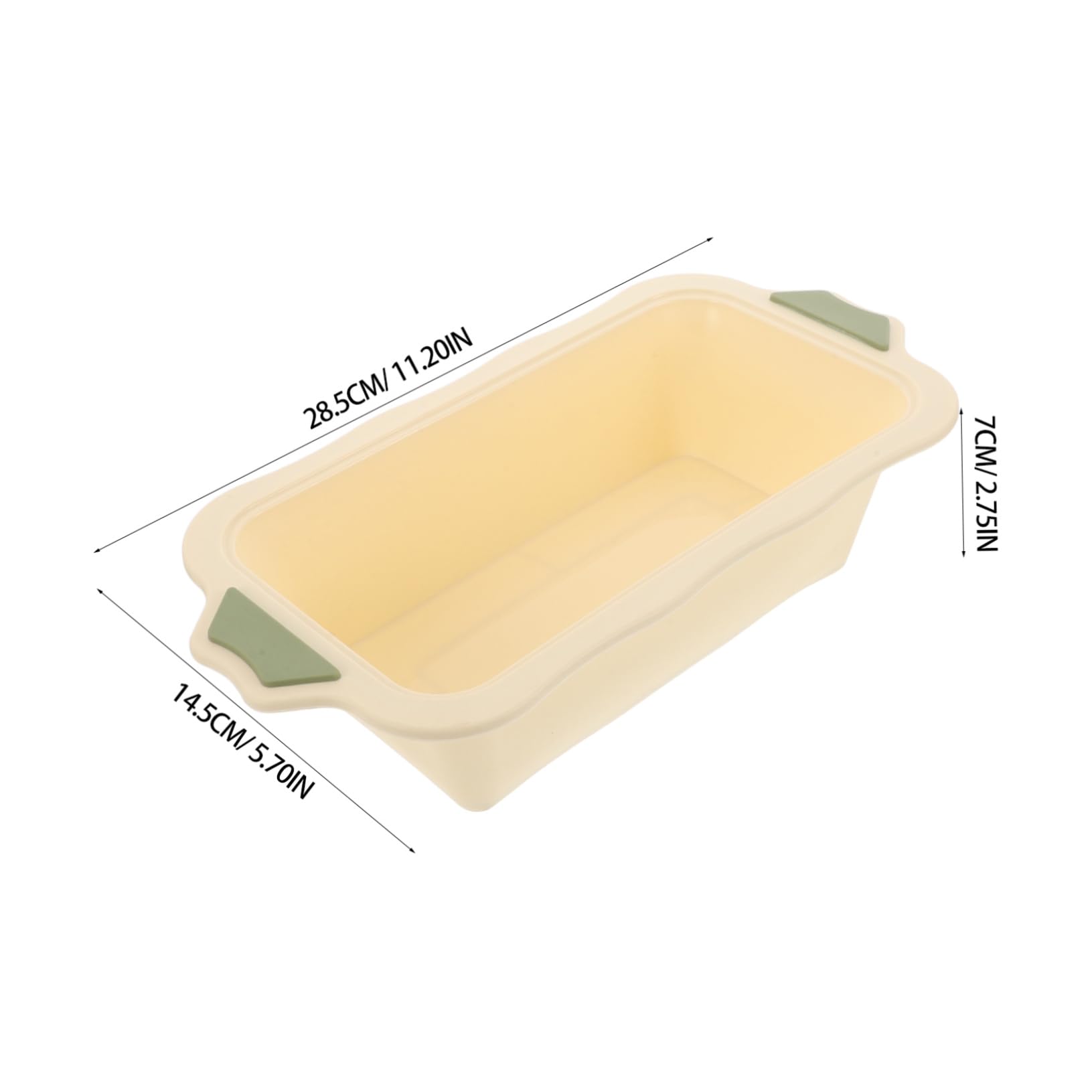 KICHOUSE Homemade Baking Tool Non-stick Loaf Pan Heat Cake Bread Brownies Cheesecakes Easy to Clean