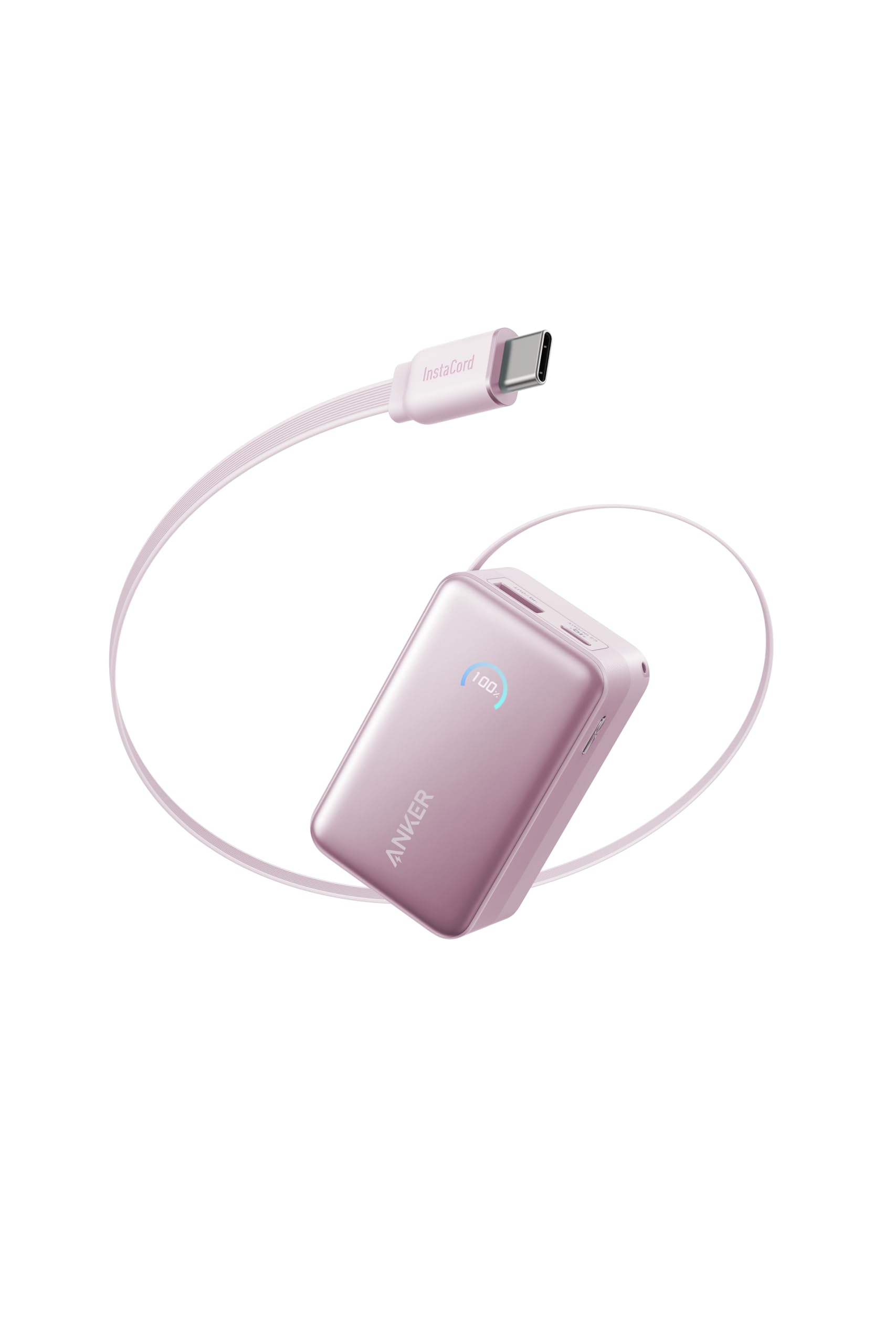 Anker Nano Power Bank (10000mAh, 45W, 巻取…