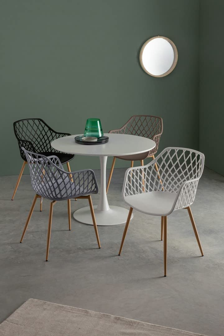 KONTE.DESIGN Tavolo BLOOM Bianco Diametro 120 Altezza 75 cm