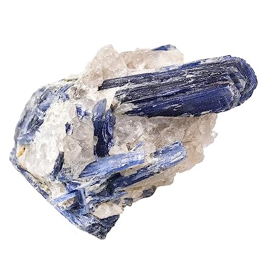 JIC Gem Natural Raw Blue Kyanite Rough Mineral Healing Crystal Irregular Home Decoration Gemstone Specimen 1pc 0.66-1.1 lb