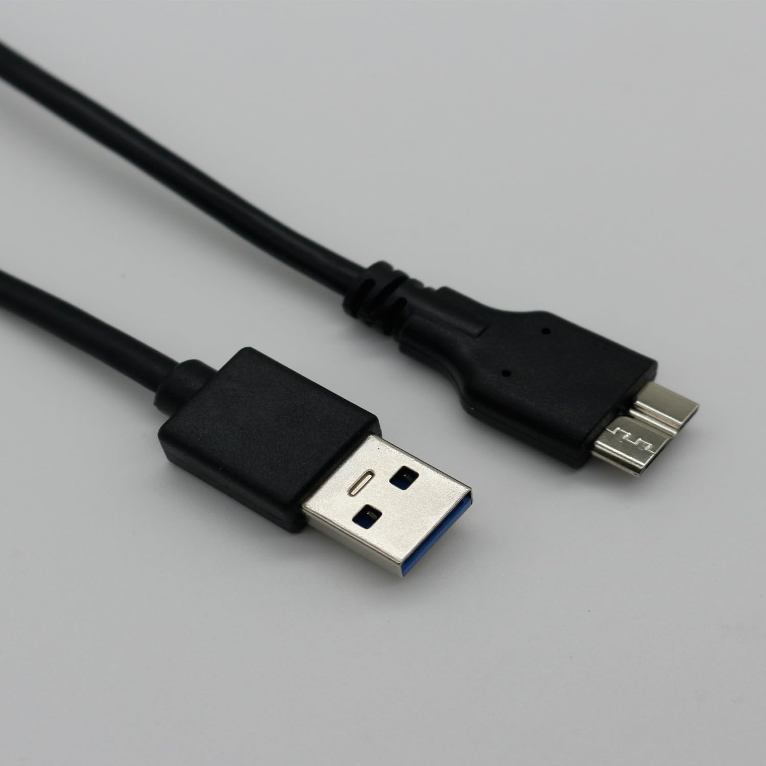 Cavo micro B, USB 3.0 A maschio a micro USB 3.0, cavo di sincronizzazione dati per Samsung, My Passport e altri hard disk esterni (35 cm/nero)