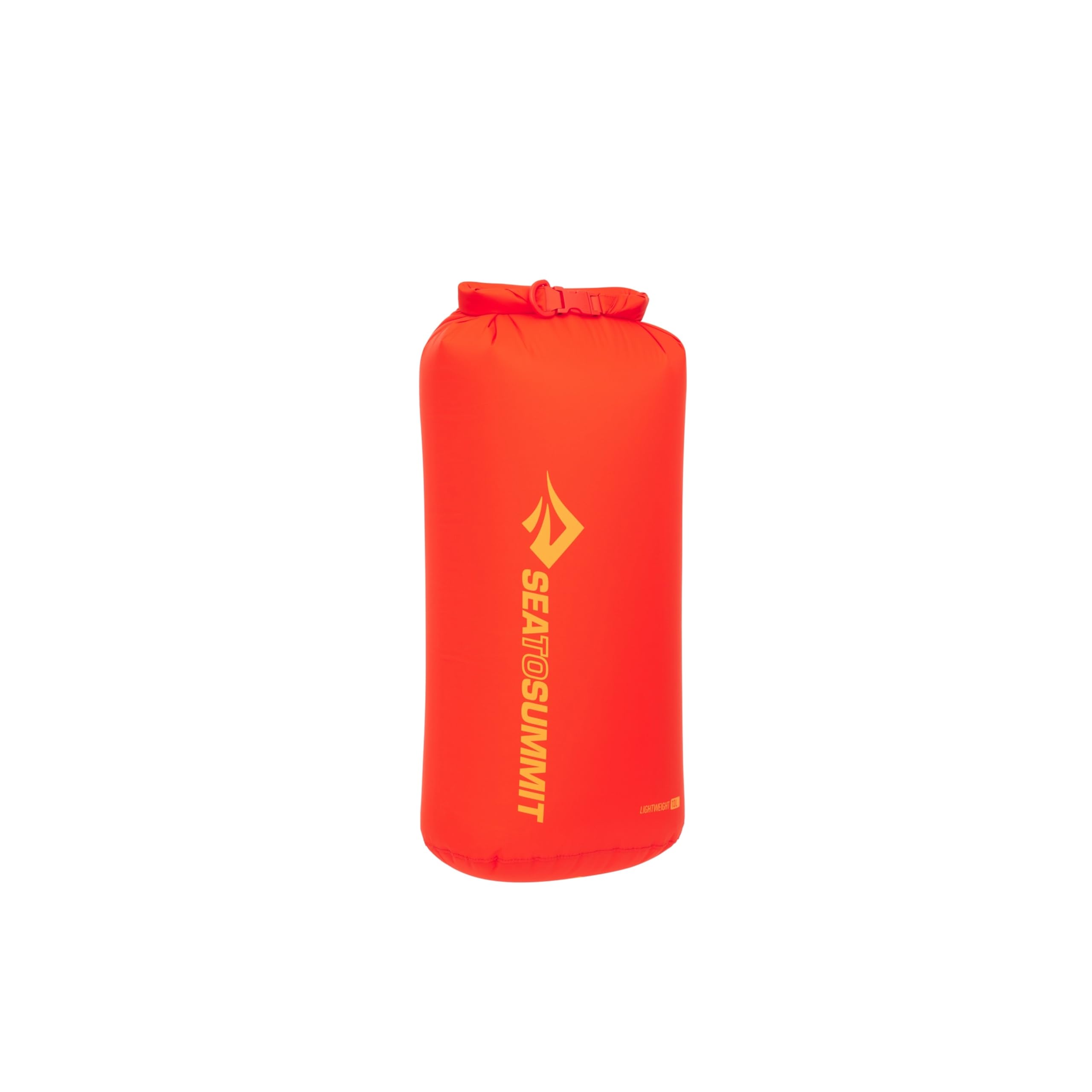 Sea to Summit - Lightweight Dry Bag L 13L - wasserdichte Aufbewahrung - Rollverschluss - Recycling-Gewebe - Befestigung & D-Ring - Wandern & Paddelsport - 22 x 20 x 45.9cm - Spicy Orange - 81g