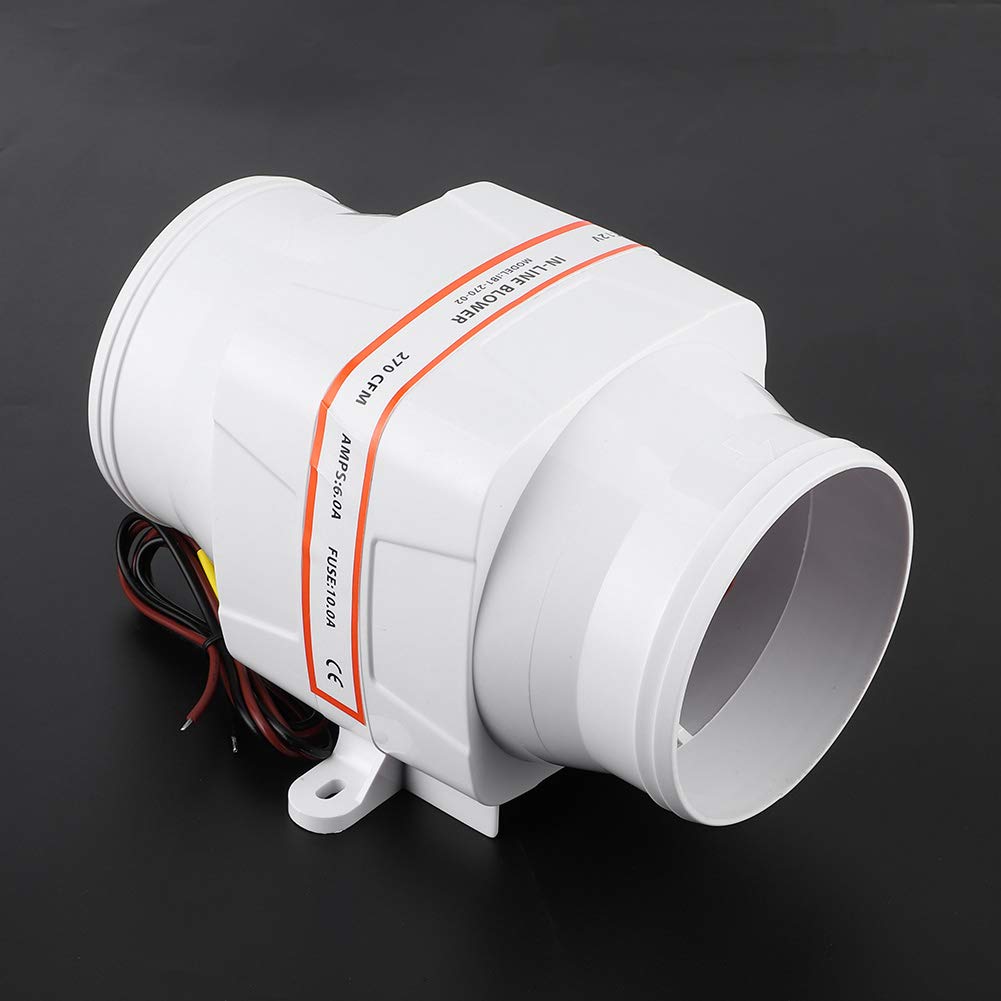 Bilge Blower Fan, Boat Parts InLine 270CFM for Boat Accessory