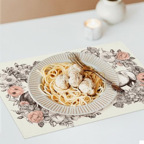 Set de table fleur et cheval idéal pour repas en terrasse et table de salle à manger - 8
