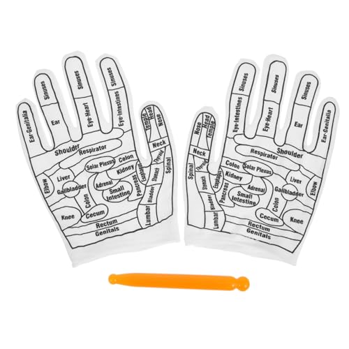 minkissy Guantes de Masaje Acupresión con Masajeador Portátil para Manos Relajación y de Fatiga Diseño Transpirable y Antidesgaste Unisex para Manual