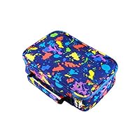 EDATOFLY 72 sleuven, groot etui voor kleurpotloden, potloodetui, pennenzak, voor jongens en meisjes (roze-rood