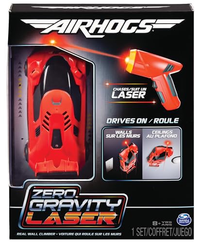 AIR HOGS, ZERO LASER GRAVITY, Auto da Corsa Sulle Pareti Laser-Comandata, Rossa