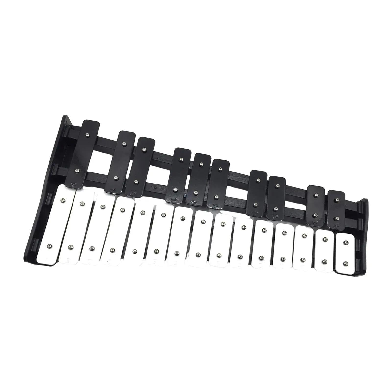 QTRDFGE Glockenspiel For Beginner 25 Note Black And White Glockenspiel Xylophone Percussion Instrument For Beginners