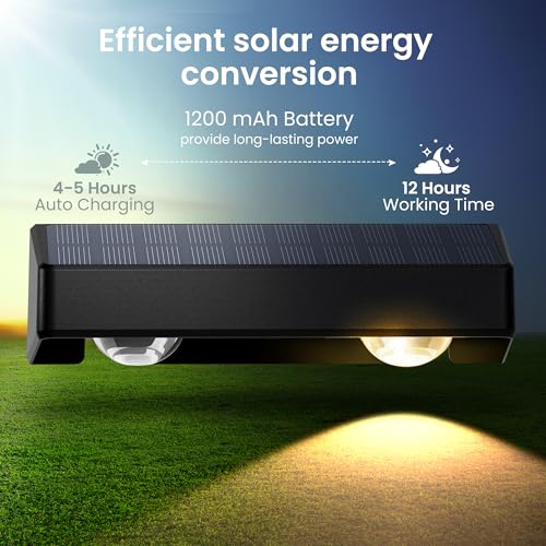 SOLPEX Solar Fence Lights Outdoor, 9 Fixed Colors ＆ Color Changing Fence Solar Lights Outdoor Waterproof IP65, LED Deck Lighting for Halloween Backyard Wall Step Patio Railing Pool Porch (8 Pack) - Thumbnail 7