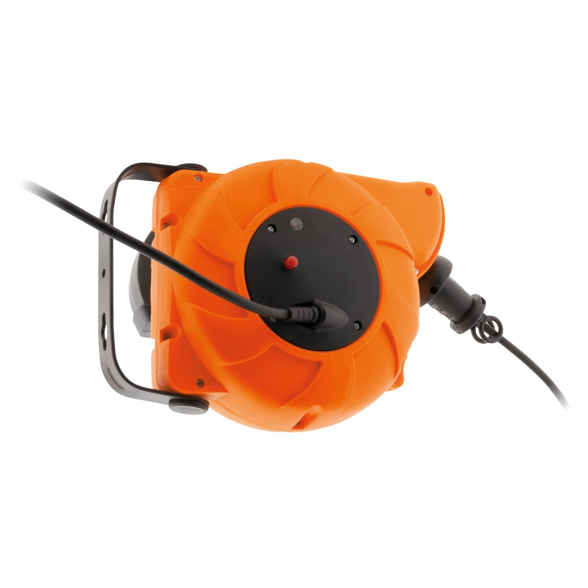 Zenitech - Set di 4 avvolgitori da parete, cavo HO5VV-F, 3G1mm², 11 m + 2 m, colore: Arancione