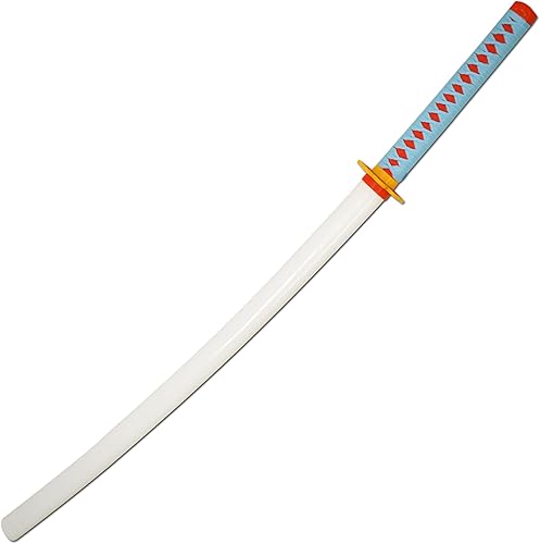 Vista 34 de Espada katana de anime para cosplay, espada Demon Slayer de metal real, acero inoxidable, Rengoku/Tanjiro/Zenitsu/Inosuke Knights, versión exquisita