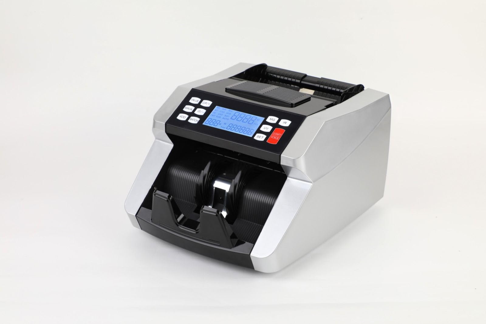 GOBBLER 7388-MV Business Grade Note Counting Machine with Fake Note Detection with Large LCD Screen | Counts All New & Old Notes