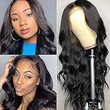 13x4 Lace Front Wigs Human Hair Body Wave Human Hair Wigs for Black Women 150% Density Brazilian Virgin Human Hair Wigs Pre Plucked with Baby Hair(26Inch)