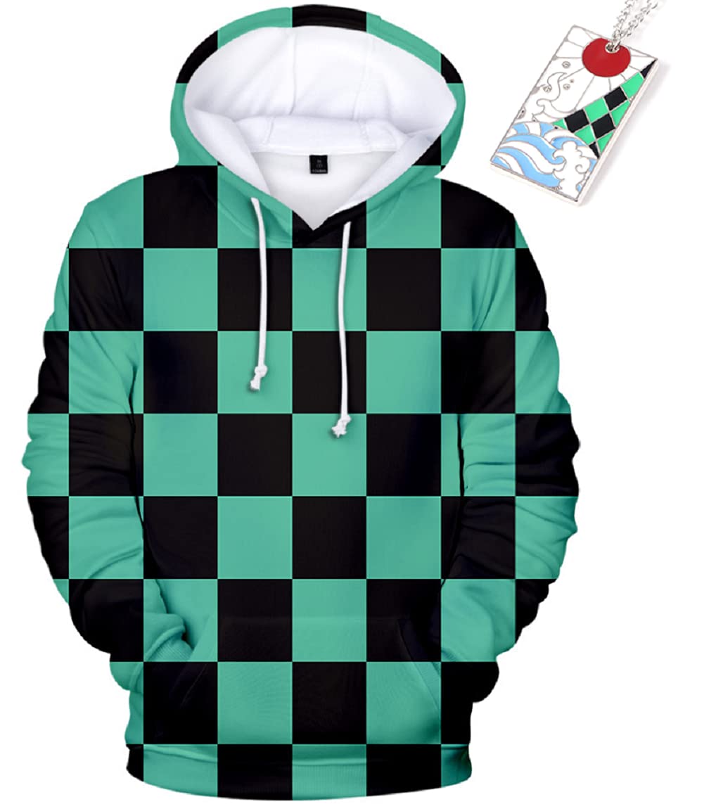 YEOUJapanese Anime Harajuku Unisex Hoodie Sweatshirt Pullover 3D Print Clothing Jacket Top