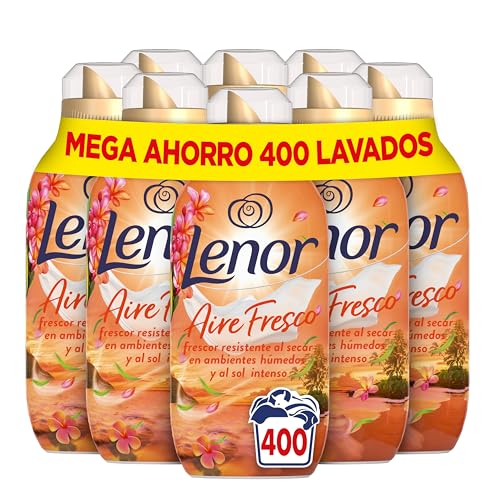 Lenor Aire Fresco Suavizante Para Ropa Frescor Tropical 50 Lavados, 700ml, Frescor Resistente Al Secar En Ambientes Húmedos O Al Sol Intenso