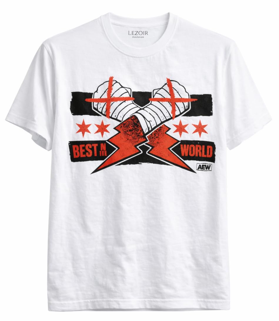 lezoir Best in The World Printed 100% Biowash Cotton White T-Shirt-picture-35
