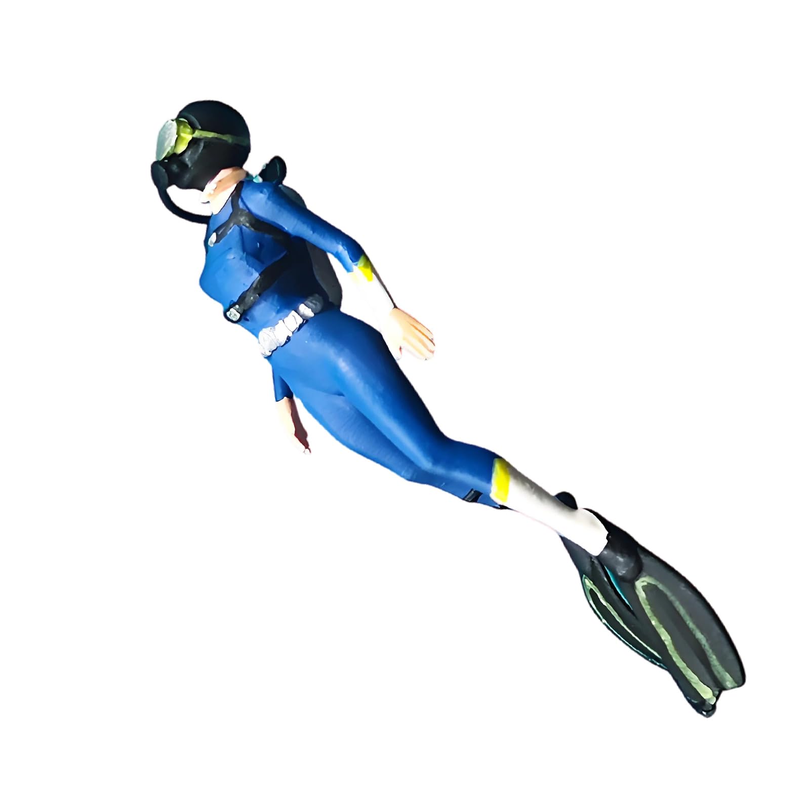 Msioytog Tiny Underwater Diver Figurine 1: 64 Resin Model for Collectors and Decoration Dioramas Layout Ornament