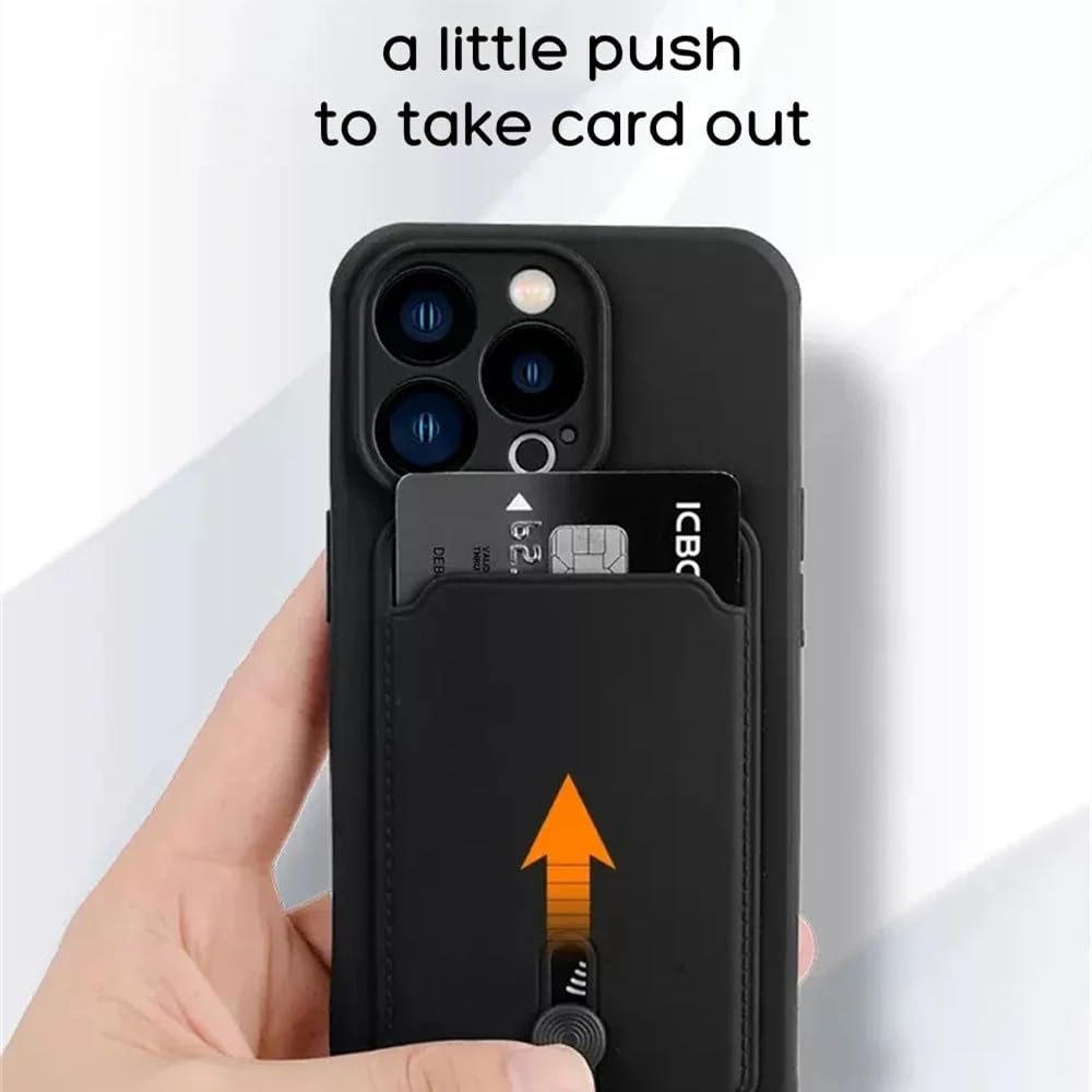 INF Custodia Antiurto Nera Con Porta Carte Compatibile Con IPhone 15 Pro - Foto 5