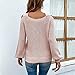 chouyatou Women's Fall Sexy Criss Cross Halter Neck Cold Shoulder Tops Cutout Knit Sweater (Small, Pink)