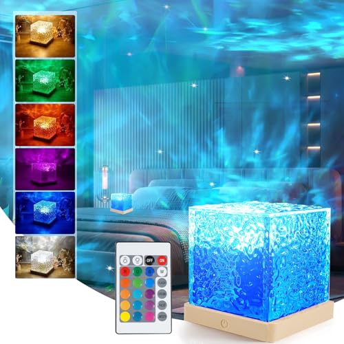 AIBAOBAO Galaxy Projector Light for Bedroom Northern Lights Projector Ocean Wave Sensory Light with 16 Colors 30 Lighting Modes Star for Kids Ceiling Projector Night Light for Party/Game Rooms