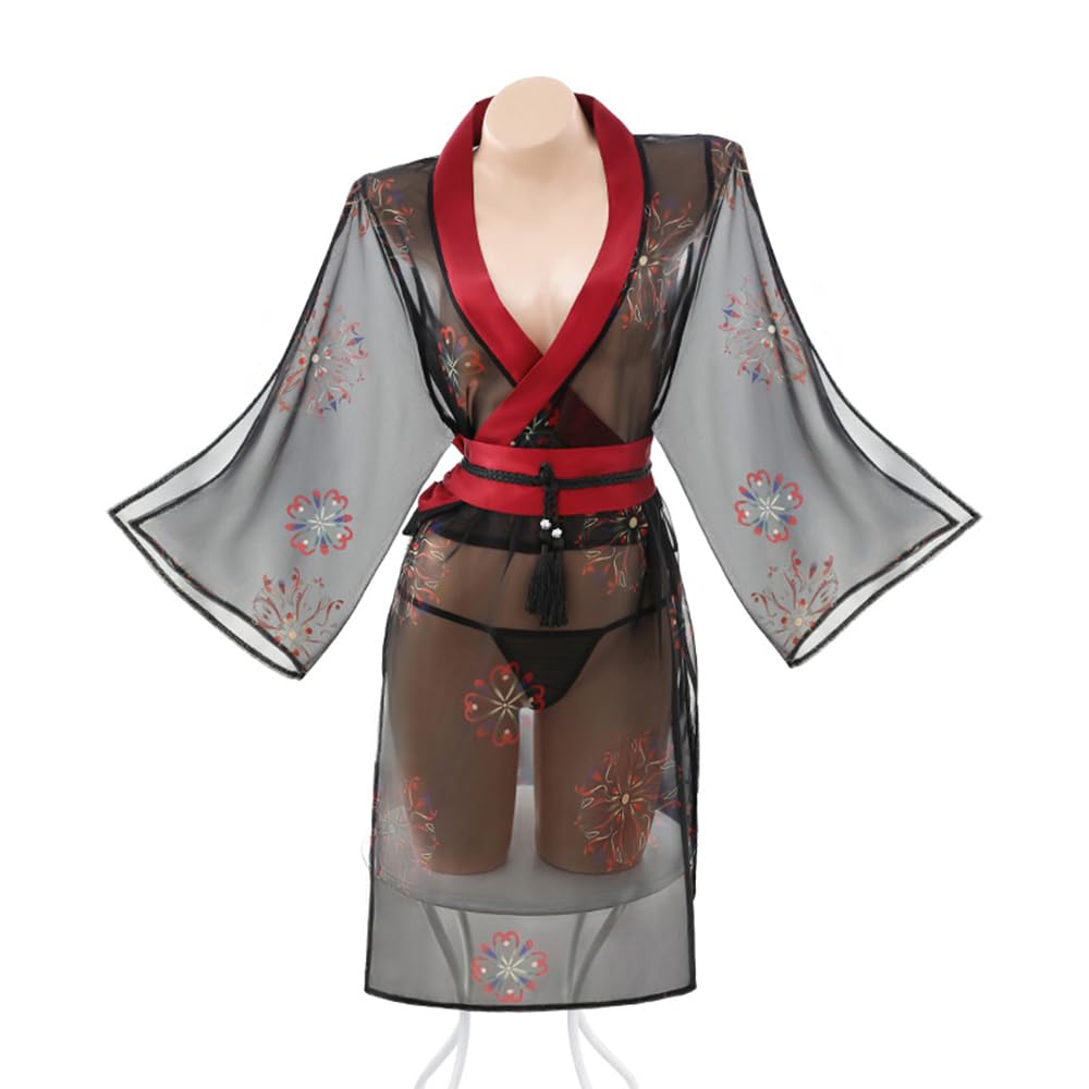 Costume kimono japonais sexy pour femme, geisha, robe de bain, cosplay, chemise de nuit